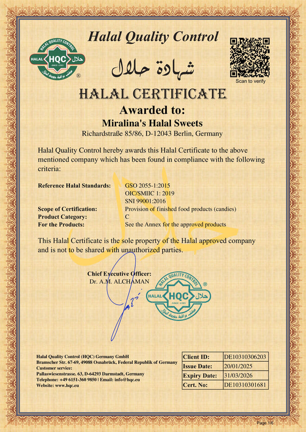 Halal Zertifikat 2025